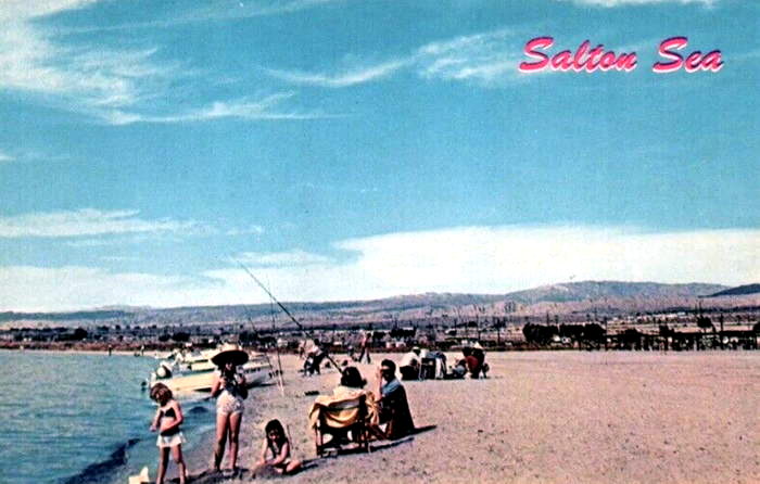 Salton Sea Area - Old Postcard